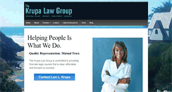 Desktop Screenshot of krupalawgroup.com